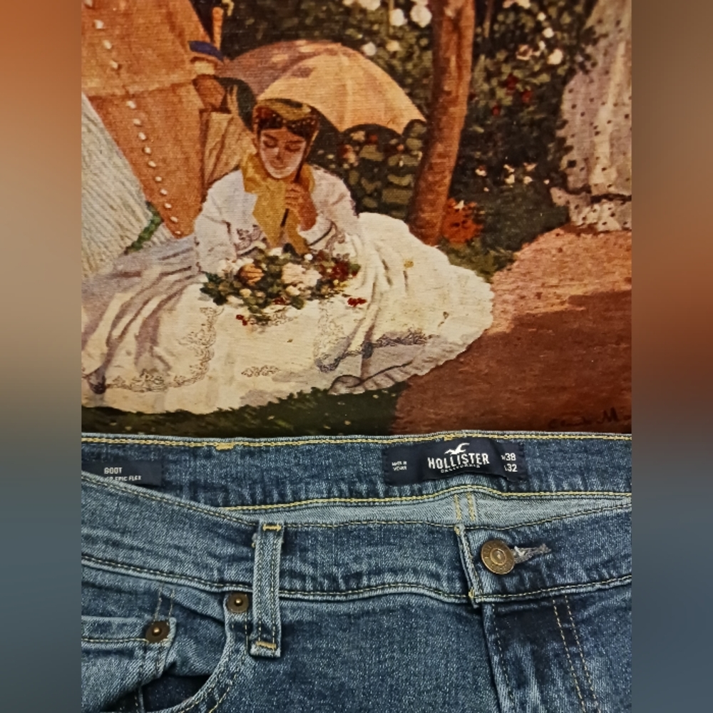 🧥👖Hollister California Size W.38 Jeans🧢🛍👢🥾Boot Cut✂️,Hollister EpicFlex.👕 - Picture 10 of 15